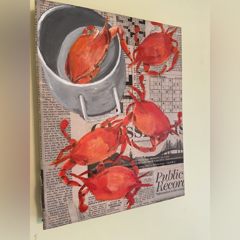 Unique original art .  A fun piece.